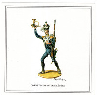 CORNET D'INFANTERIE LEGERE. Image : Eugène LELIEPVRE. Manufacture Historique De Soldats De Plomb - Uniformi