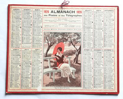 Calendrier Alamanach De 1926 - Sous Les Oliviers De Menton - Grand Format : 1921-40
