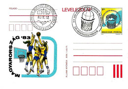 UNGHERIA MAGYAR -12.9.82 1^ Giorn. ZALAEGERSZEG XIX Camp. Europeo Femminile BASKET Pallacanestro Su Cartolina Post.-6969 - Covers & Documents