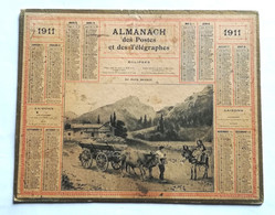 Calendrier Almannac Des Postes 1911 -Au Pays Basque - Big : 1901-20
