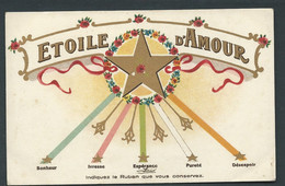 Etoile D'Amour ,  (  Indiquez Le Ruban Que Vous Conservez ) -  Bct269 - Patriottiche