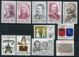 ICELAND 1979 Complete Issues Used.  Michel 539-549 - Gebruikt