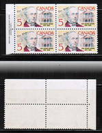 CANADA   Scott # 484** MINT NH PLATE #1 BLOCK Of 4 CONDITION AS PER SCAN (LG-1459) - Num. Planches & Inscriptions Marge