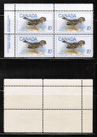 CANADA   Scott # 497** MINT NH INSCRIPTION BLOCK Of 4 CONDITION AS PER SCAN (LG-1464) - Plate Number & Inscriptions