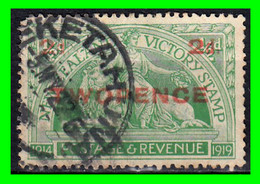 NEW ZEALAND  (OCEANIA  ) SELLO AÑO 1922 SOBRECARGADO EN ROJO - Used Stamps