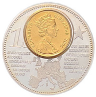 BÉLGICA. MEDALLA LA NUEVA MONEDA EUROPEA 2.002 (GIBRALTAR) - Professionnels / De Société