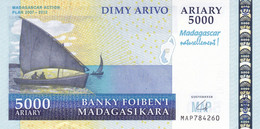 BILLETE DE MADAGASCAR DE 5000 ARIARY DEL AÑO 2012 SIN CIRCULAR (UNC) (BANK NOTE) - Madagascar