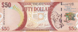 BILLETE DE GUYANA DE 50 DOLLARS DEL AÑO 2016 SIN CIRCULAR (UNC) (BANK NOTE) - Guyana