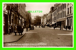 LONDONBERRY, IRLANDE DU NORD - THE STRAND AND WATERLOO PLACE - ANIMATED PEOPLES  - VALENTINE & SONS LTD - REAL PHOTO - - Londonderry