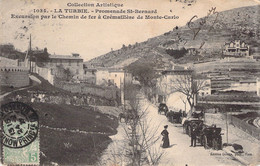 CPA La Turbie - Promenade St Bernard - Excursion Par Le Chemin De Fer à Cremaillère De Monte Carlo - La Turbie