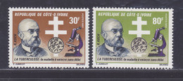 COTE D'IVOIRE N°  617 & 618 ** MNH Neufs Sans Charnière, TB (D8047) Découverte Du Bacille De Koch - 1982 - Côte D'Ivoire (1960-...)