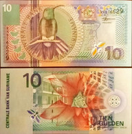 Surinam 10 Gulden 2000 Unc - Surinam