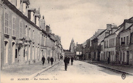 CPA Mamers - Rue Nationale - De Mamers à Villars En 1916 - Mamers