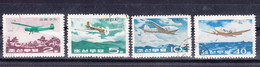 North Korea 1966 Airplanes Mi#727-730 Used - Korea, North