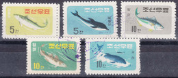 North Korea 1961 Fish Mi#293-297 Used - Korea (Noord)