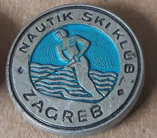 Water Skiing Nautic Club Zagreb Vintage Croatia Ex Yugoslavia Badge Pin - Ski Náutico