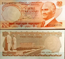 Turkiye 20 Turk Lirası  Serial E  6.Emission Unc - Turkey