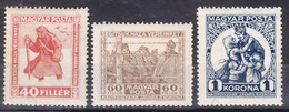 Hungary 1920 Mi#312-314 Mint Hinged - Unused Stamps
