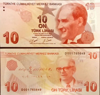 Turkiye 10 Turk Lirası  Serial D 001  9.Emission Unc - Turchia