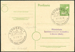 ALLIIERTE BESETZUNG 1948, GS P951, SST, RADEBEUL 1, KARL MAY MUSEUM SAMMLERBELEG - Zone AAS