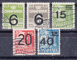 Denmark 1940 Mi#253-257 Used - Oblitérés