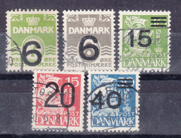 Denmark 1940 Mi#253-257 Used - Oblitérés