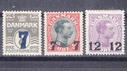 Denmark 1926 Mi#156-158 Mint Hinged - Unused Stamps