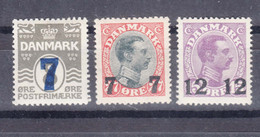 Denmark 1926 Mi#156-158 Mint Hinged - Unused Stamps