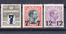 Denmark 1926 Mi#156-158 Mint Hinged - Ongebruikt