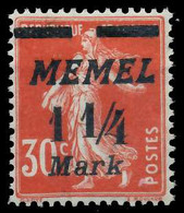 MEMEL 1922 Nr 87 Ungebraucht X4530F2 - Klaipeda