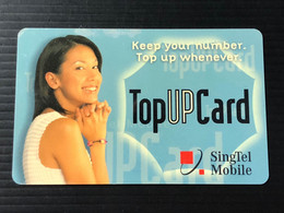Delcampe - Singapore Singtel Top-Up Card Phonecard, 1 Used & Expired Card - Singapur