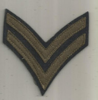 écusson Tissu , Militaria ,grade  , 2 Scans - Patches