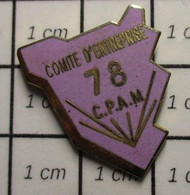 416B Pin's Pins / Beau Et Rare / THEME : ADMINISTRATIONS / COMITE D'ENTREPRISE CPAM 78 YVELINES - Administrations