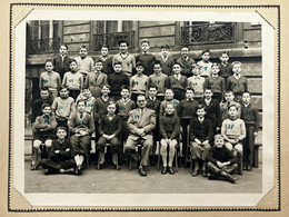 Photo De Classe David Et Vallois LEVALLOIS-PARIS 1955 Groupe De Collégiens Identifiés Au Dos - Andere & Zonder Classificatie