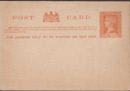 1890. VICTORIA ONE PENNY. STAMP DUTY. POST CARD.  VICTORIA. - JF430264 - Cartas & Documentos