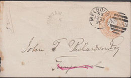 1890. VICTORIA POSTAGE ONE PENNY VICTORIA Envelope To Tungmal Cancelled MELBOURNE AU 26 90 + VICTORIA. Rev... - JF430272 - Briefe U. Dokumente