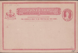 1865. QUEENSLAND AUSTRALIA  POST CARD ONE PENNY VICTORIA QUEENSLAND.  - JF430280 - Briefe U. Dokumente