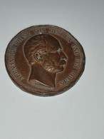 1859 Bronze Medal - GERMAN STATES HESSE Prince ALEXANDER - Royal/Of Nobility