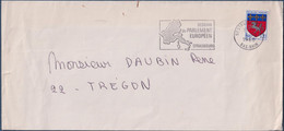 Flamme Session Du Parlement Européen Strasbourg 04.10.1968 Enveloppe, Timbre Saint Lô 1510 - Institutions Européennes