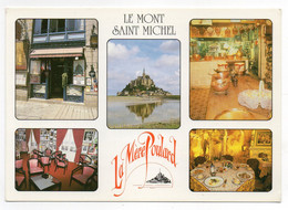 CPM  50 LE MONT  SAINT MICHEL   -   RESTAURANT "LA MERE POULARD"  MULTIVUES - Restaurants