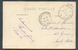 C.P. En S.M. De Postes MILITAIRES Belgique 4 Du 15-VII-1917 Vers Le CABINET Du MINIERE DE LA GUERRE à Ste-ADRESSE POSTE - Andere & Zonder Classificatie