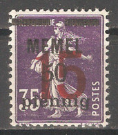 Memel 1921-22,Surcharged 15pf On 50pf On 35c, Sc 45,VF MNH**OG - Ongebruikt