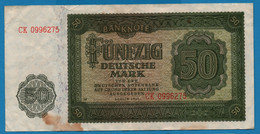 DDR RDA 50 MARK 1948 # CK0996275 P# 14b EAST GERMANY Deutsche Notenbank - 50 Mark