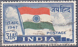 INDIA   SCOTT NO 201   USED  YEAR  1947 - Used Stamps