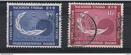 O.N.U.:  1962  SPACE  -  KOMPLET  SET  2  USED  STAMPS  -  YV/TELL. 108/09 - Used Stamps