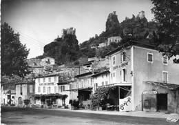 07 - CPSM - ROCHEMAURE - Le Centre - Chateau Féodal - Café Du Centre - Café Du Rhone - 1952 - Scan Du Verso - - Rochemaure