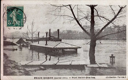 PARIS   ( 75 ) PARIS INONDE  ( JANVIER 1910 )    PORT SAINT-NICOLAS - Floods