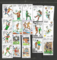 Lot Timbres Sport Football - Used Stamps