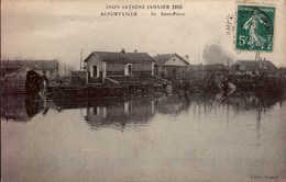 ALFORTVILLE  ( VAL DE MARNE )  INONDATIONS JANVIER 1910 . ILE SAINT-PIERRE - Floods