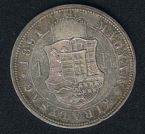 Ungarn, 1 Forint 1891, KM 475, Silber - Hungary